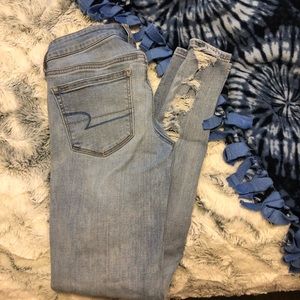 American eagle ripped jeans!